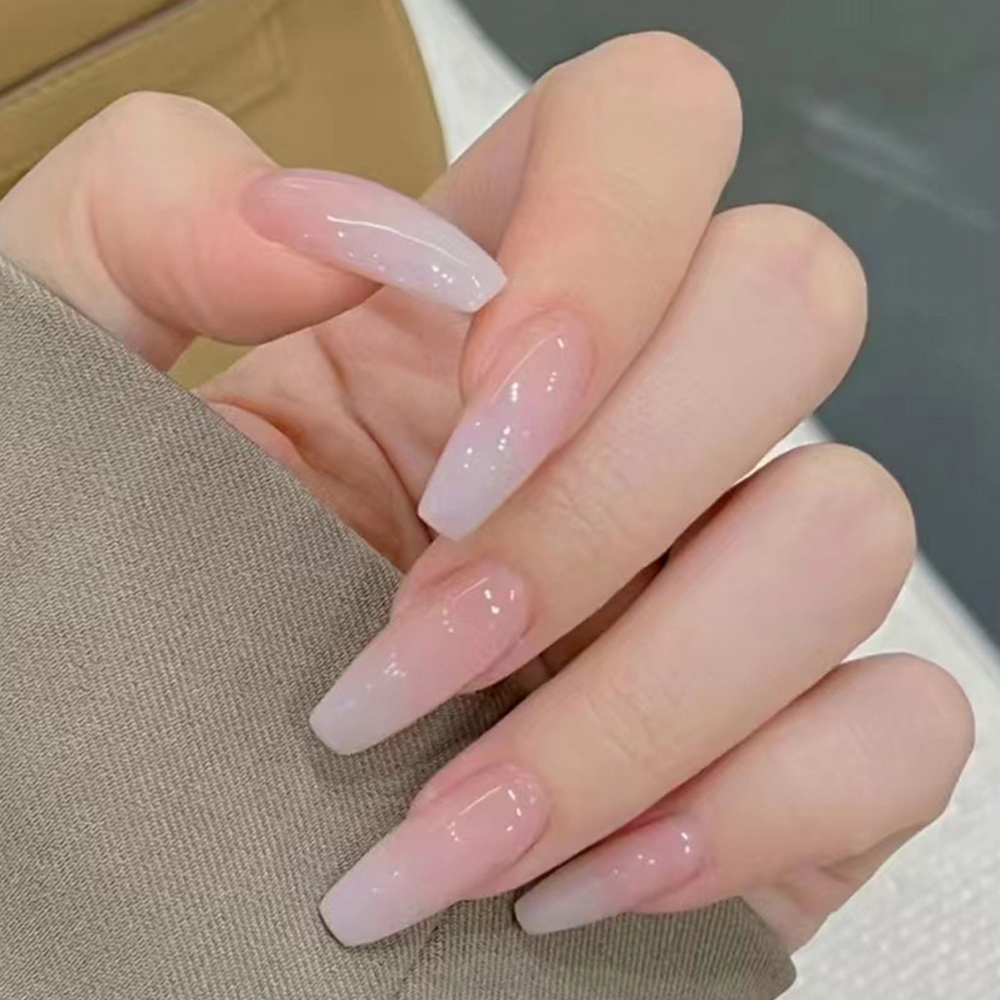 Photography Tips - 24Pcs Pink Glitter Fake Nail with