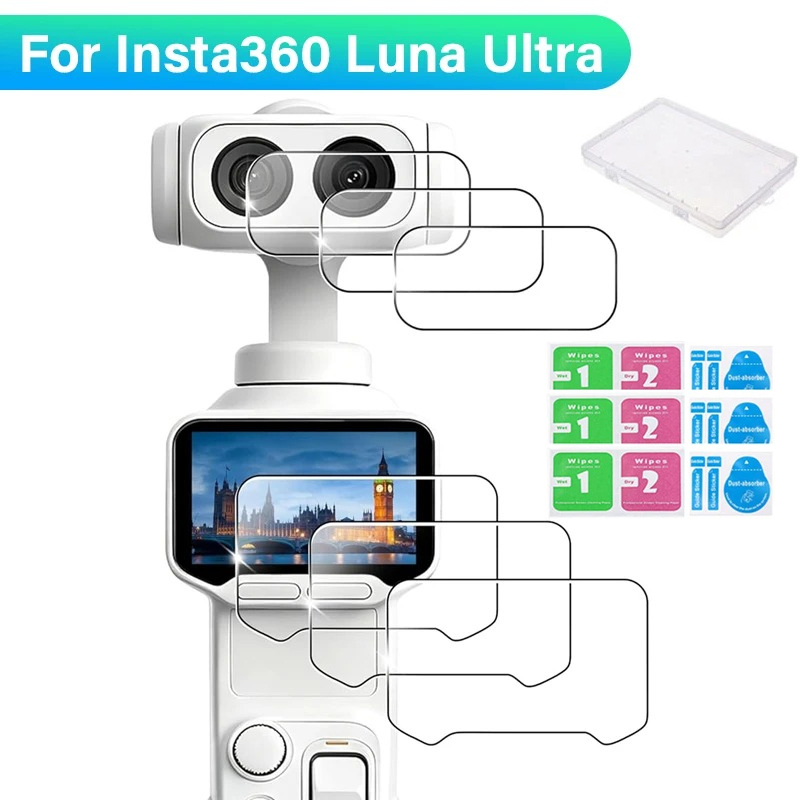 Lens Cleaning Kit - 9H Tempered Glass Screen & Lens