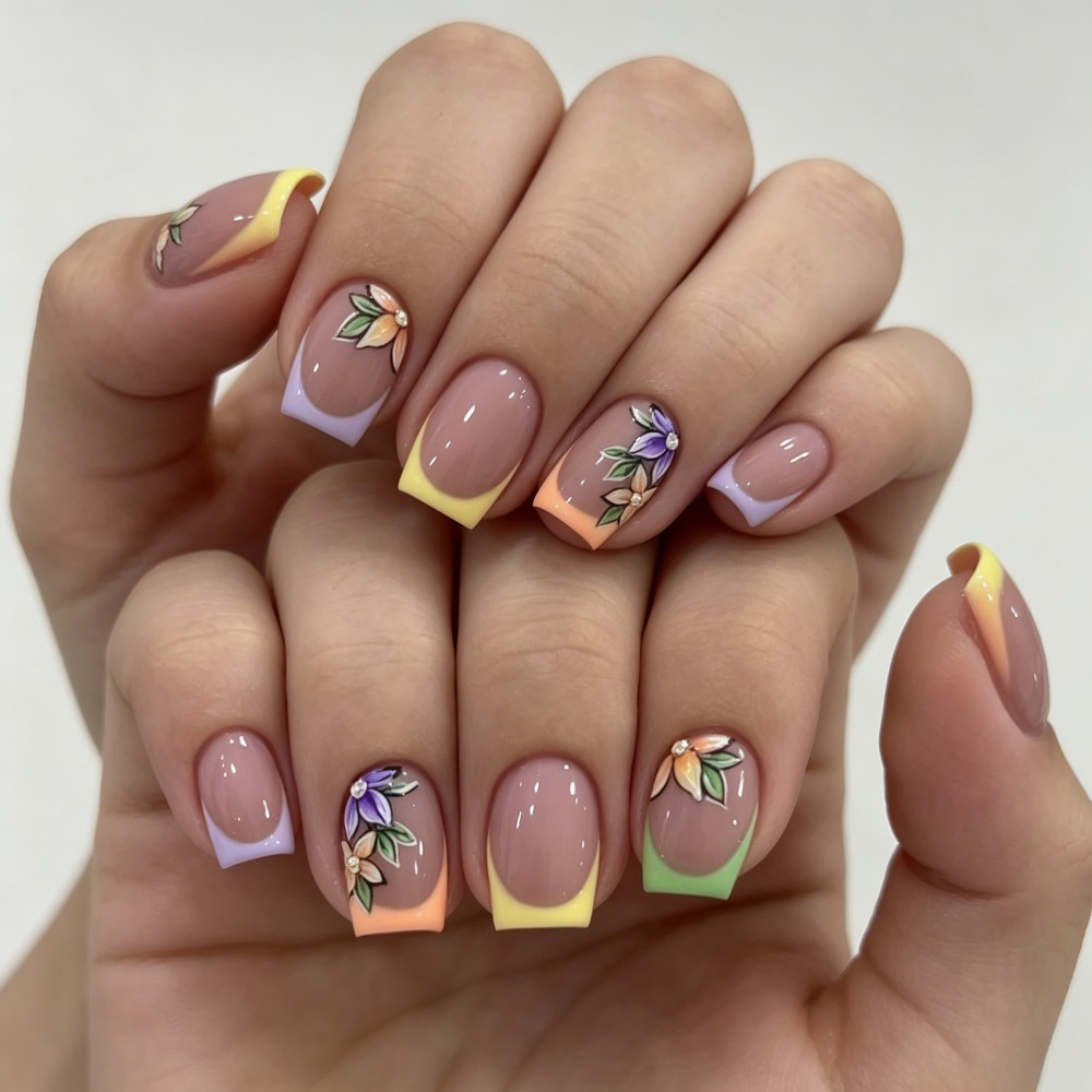 24Pcs Pink Floral French Tip G - огляд і ціна Photography Tips