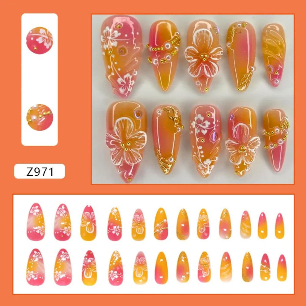 24Pcs Pink Gradient Almond Fak - огляд і ціна Photography Tips