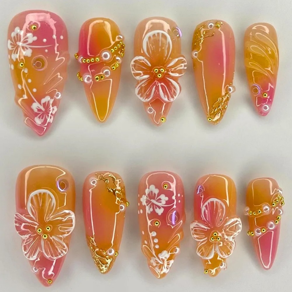 24Pcs Pink Gradient Almond Fak - огляд і ціна Photography Tips
