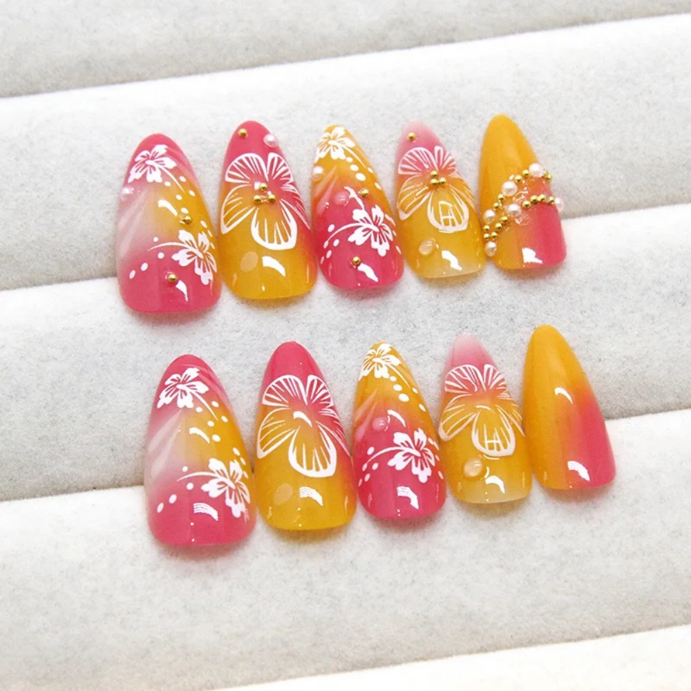24Pcs Pink Gradient Almond Fak - огляд і ціна Photography Tips