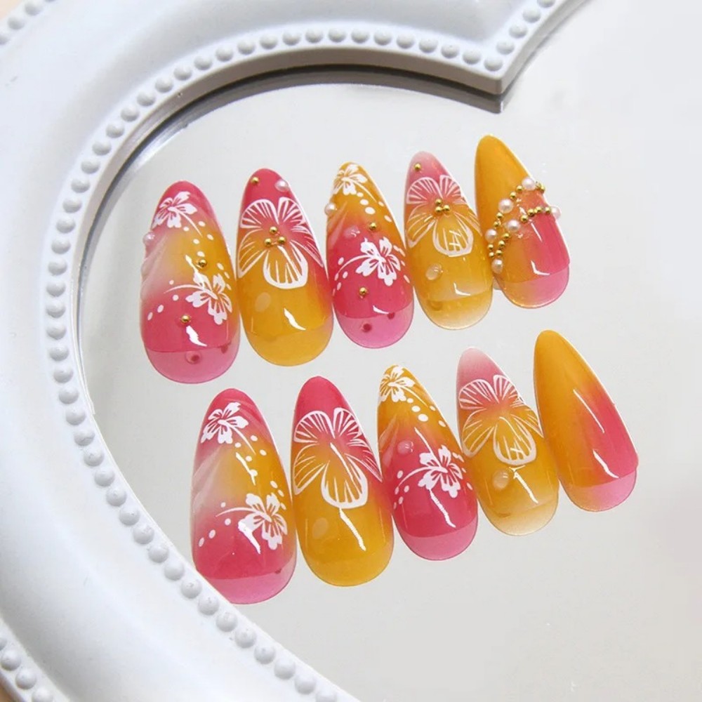 24Pcs Pink Gradient Almond Fak - огляд і ціна Photography Tips