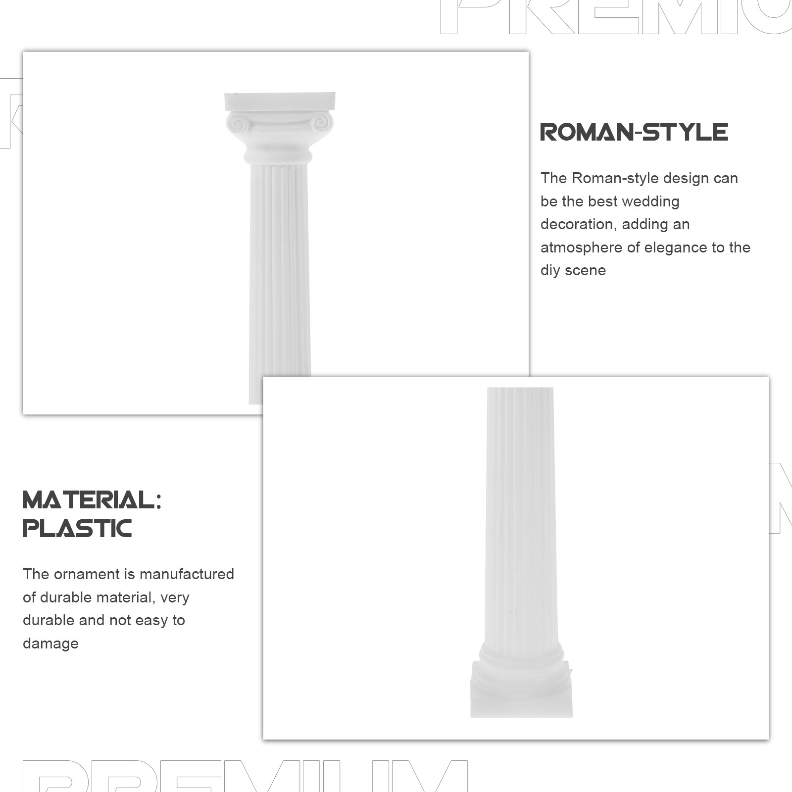 6Pcs Decorative Roman Pillars  - огляд і ціна Photography Desk