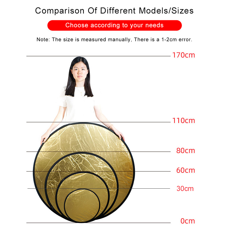 2in1 Round Portable Reflector  - огляд і ціна Pop Up Flash Diffuser