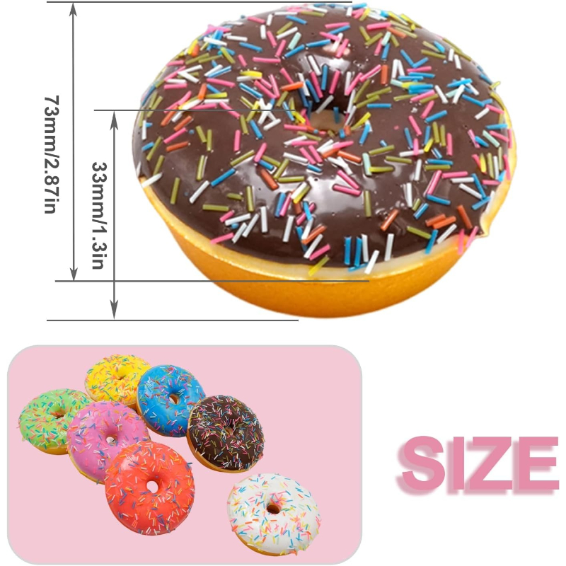7pcs Fake Donuts Artificial So - огляд і ціна Photography Food