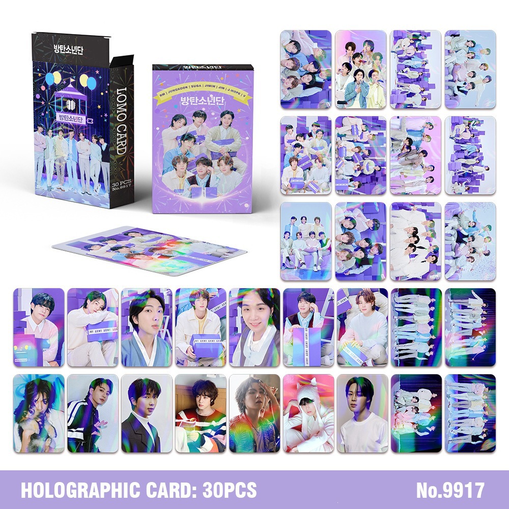 30Pcs BTS Holographic Kpop Lom - огляд і ціна Photography History
