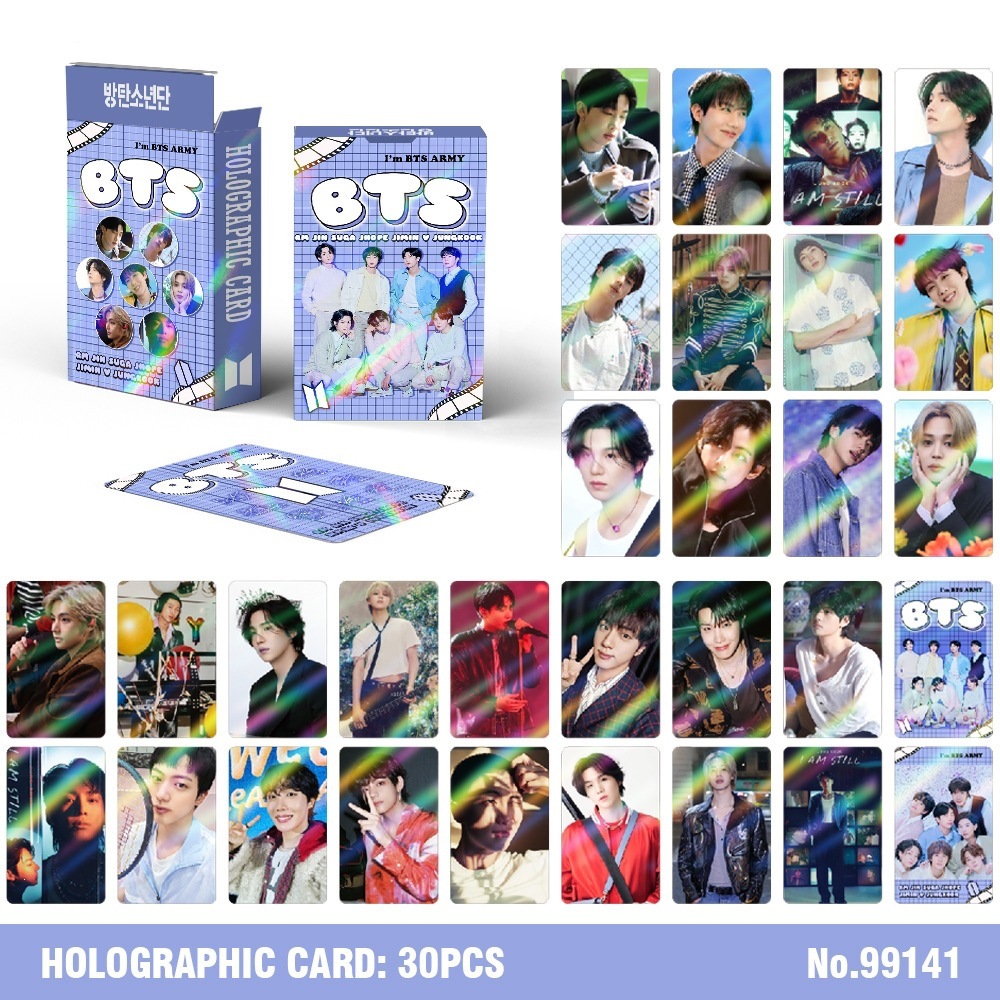 30Pcs BTS Holographic Kpop Lom - огляд і ціна Photography History