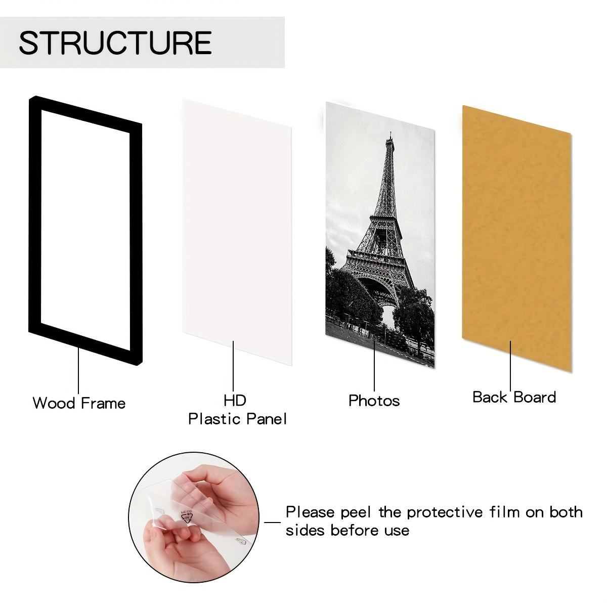 5-Piece Set A4 Black Wooden Ph - огляд і ціна Photography Definition