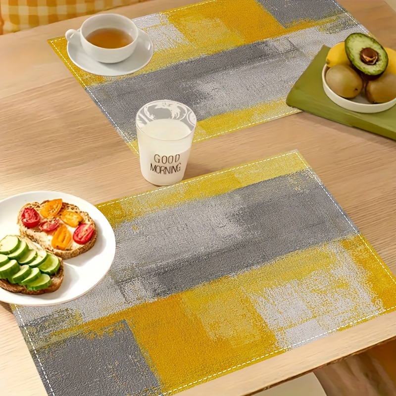 VIKAMA Yellow Gray Abstract Oi - огляд і ціна Photography Desk