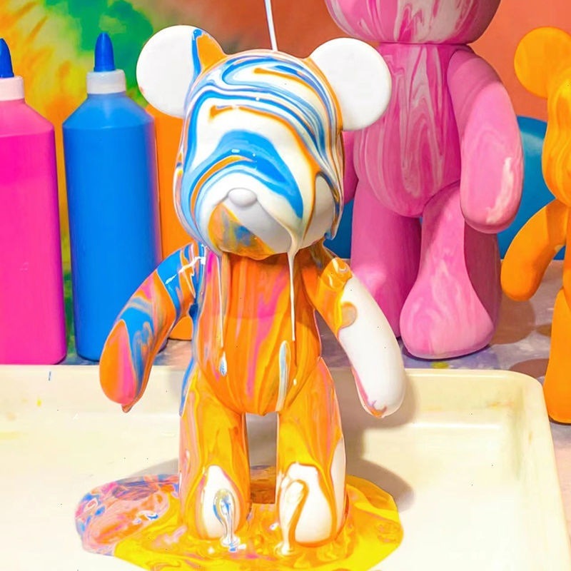 23cm DIY Paint Fluid Bear Figu - огляд і ціна Photography Desk