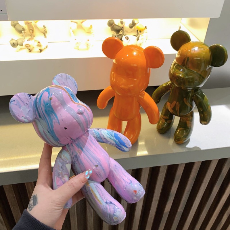 23cm DIY Paint Fluid Bear Figu - огляд і ціна Photography Desk