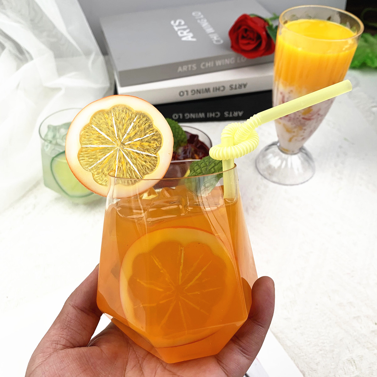 Fake Fruit Tea Boba Milk Tea J - огляд і ціна Photography Food